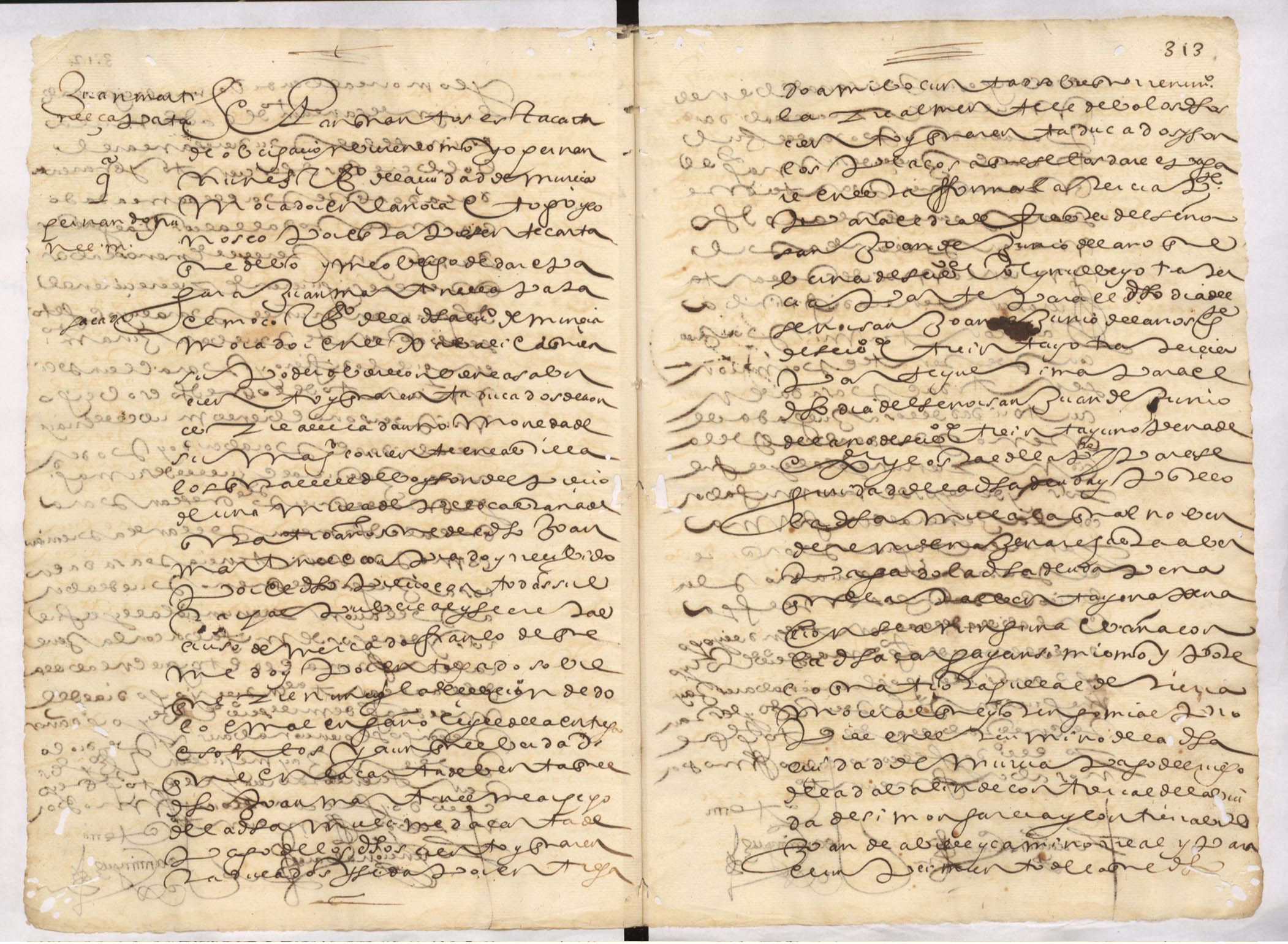 Registro de Juan Mínguez, Alcantarilla. Año 1628.